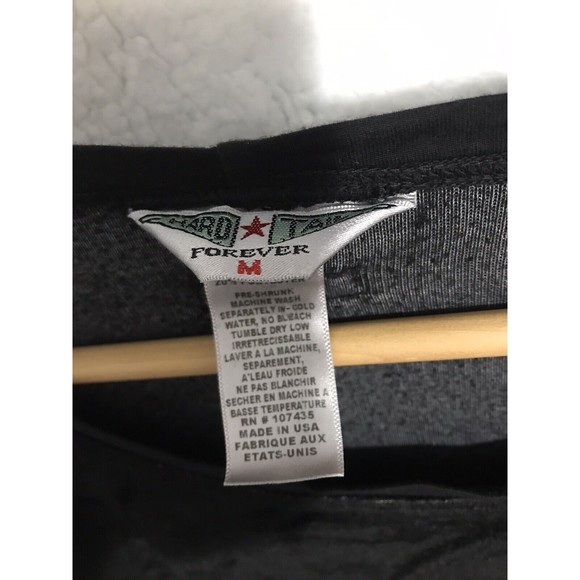 Hard Tail Forever Shirt VELOUR LONG SLEEVE Tunic Top Boat Neck Black Medium - Picture 2 of 8